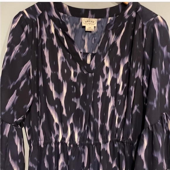 ARIAT high-low ruffled dress, black/lilac/white, size
S/P-EUC-Tier details-❤️😍 - Picture 10 of 15